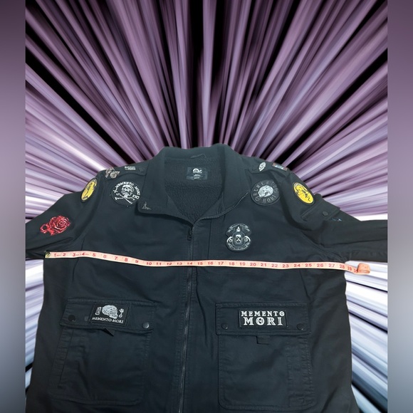 Depeche Mode Memento Morí Tour Custom Black Military Jacket - Like New 3XL - Picture 4 of 12